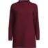 Women's Long Sleeve Textured Pique Funnel Neck Tunic, Front