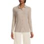 Women's Long Sleeve Wide Rib Button Front Polo