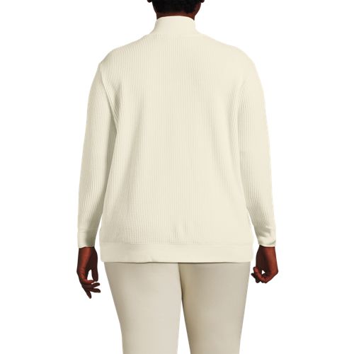 Women's Waffle Knit Button Placket Top - image 3