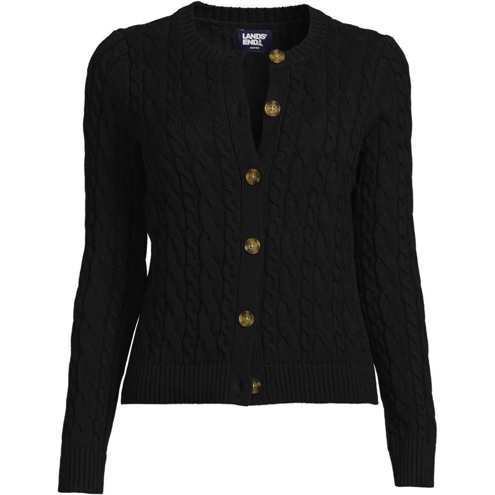 Black cable cheap cardigan womens