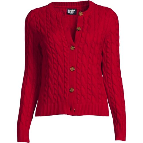 Lands end shop women's cardigans