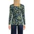Women's Lightweight Jersey Skimming Long Sleeve Crew Neck T-shirt, Back