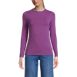 Women's Lightweight Jersey Skimming Long Sleeve Crew Neck T-shirt, Front