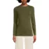 Women's Lightweight Jersey Skimming Long Sleeve Crew Neck T-shirt, Front