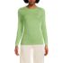 Women's Lightweight Jersey Skimming Long Sleeve Crew Neck T-shirt, Front