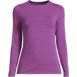 Women's Lightweight Jersey Skimming Long Sleeve Crew Neck T-shirt, Front