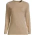 Women's Lightweight Jersey Skimming Long Sleeve Crew Neck T-shirt, Front