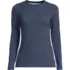 Women's Lightweight Jersey Skimming Long Sleeve Crew Neck T-shirt, Front
