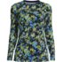 Women's Plus Size Lightweight Jersey Skimming Long Sleeve Crew Neck T-shirt, Front