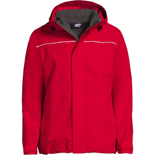 Lands end red outlet jacket