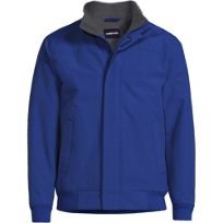 ジャケット・アウター old Lands'end nylon fleece shell jacket Lands End Jacket Mens M The Squall Fleece Lined Nylon Shell