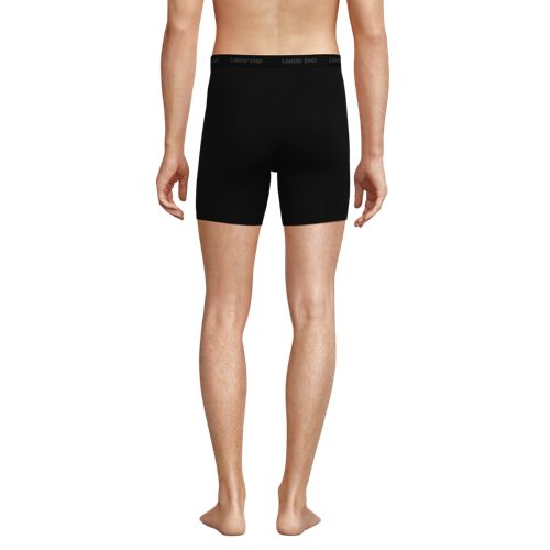  Lands' End Komfort-boxershorts (3er-set), Herren, Größe:44-46 Regular, Schwarz, Baumwolle/elasthan/baumwolle Modal, By Lands' End 
