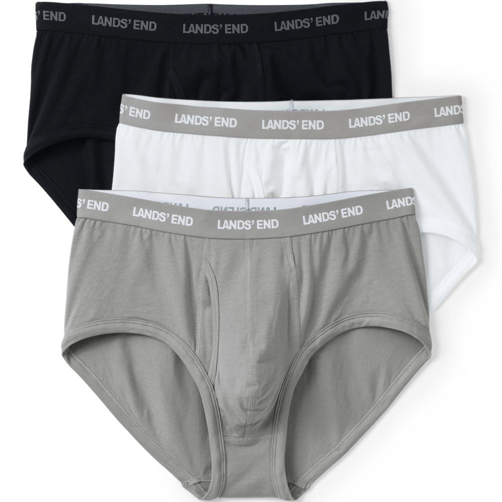 Men's Comfort Knit Brief Pack Lands' End