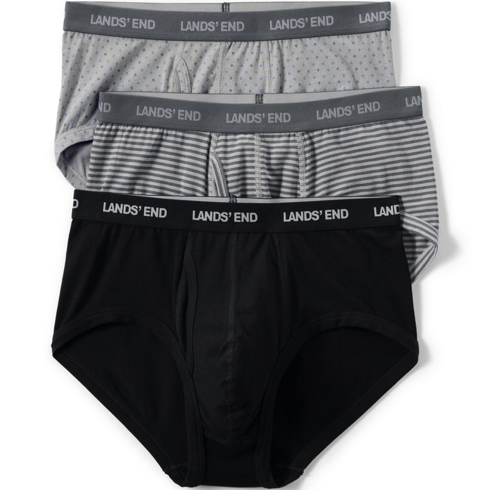 Lands' End Plus Comfort Knit Mid Rise Boyshort Underwear - 2 Pack