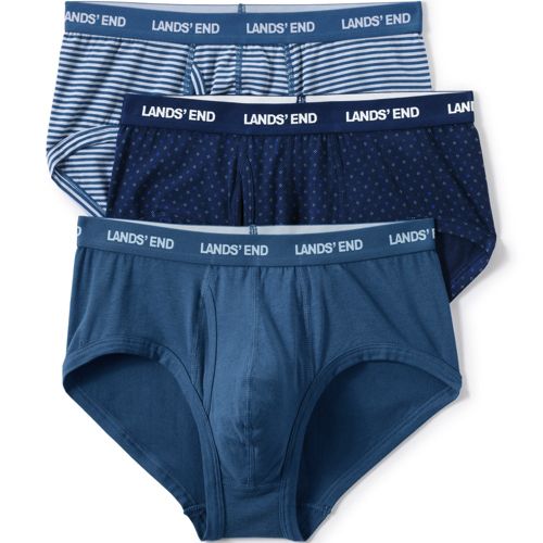 Lands' End Plus Comfort Knit Mid Rise Boyshort Underwear - 2 Pack