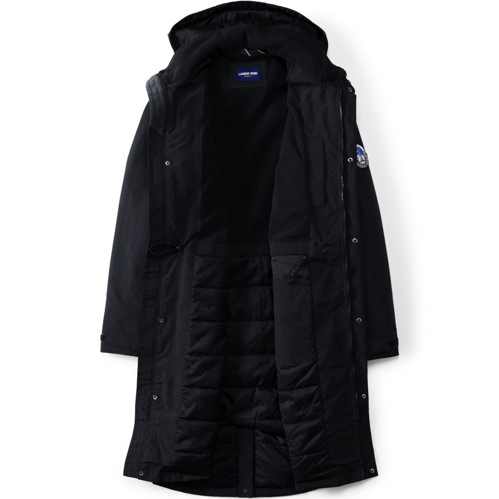 Lands end squall insulated long sale stadium coat