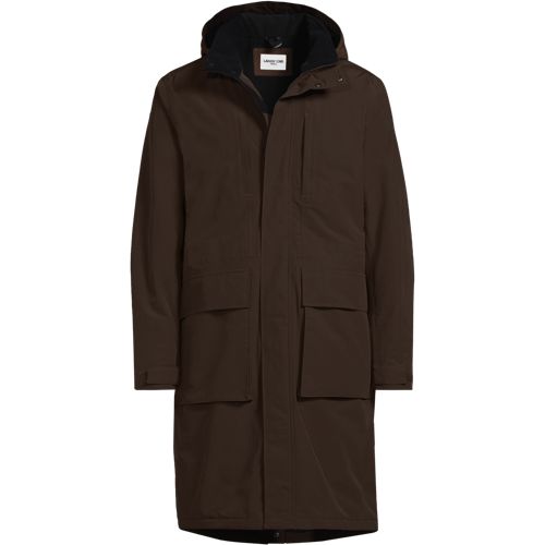 Squall Stadium Coat, Men, size: M, regular, Brown, Nylon, by Lands' End