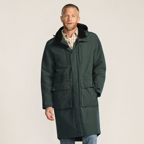 Squall Stadium Coat, Men, size: L, regular, Green, Nylon, by Lands' End
