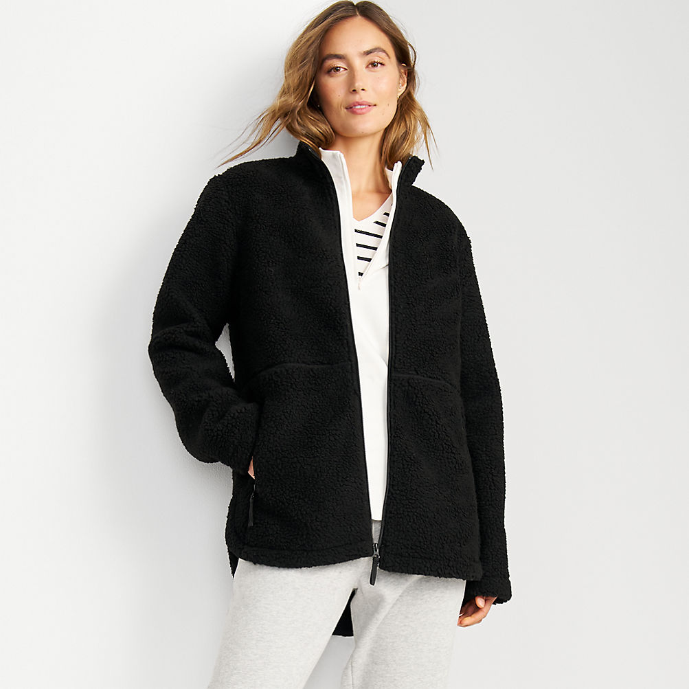 Women's Sherpa Fleece Full Zip Jacket