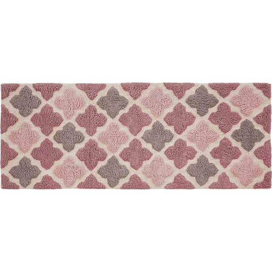 Chesapeake Alloy Moroccan Tile Cotton Anti Skid Bath Runner - primary