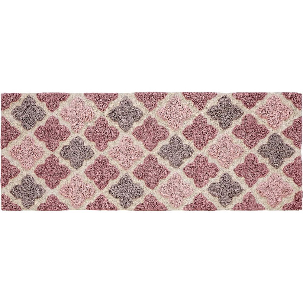 Chesapeake Alloy Moroccan Tile Cotton Anti Skid Bath Runner