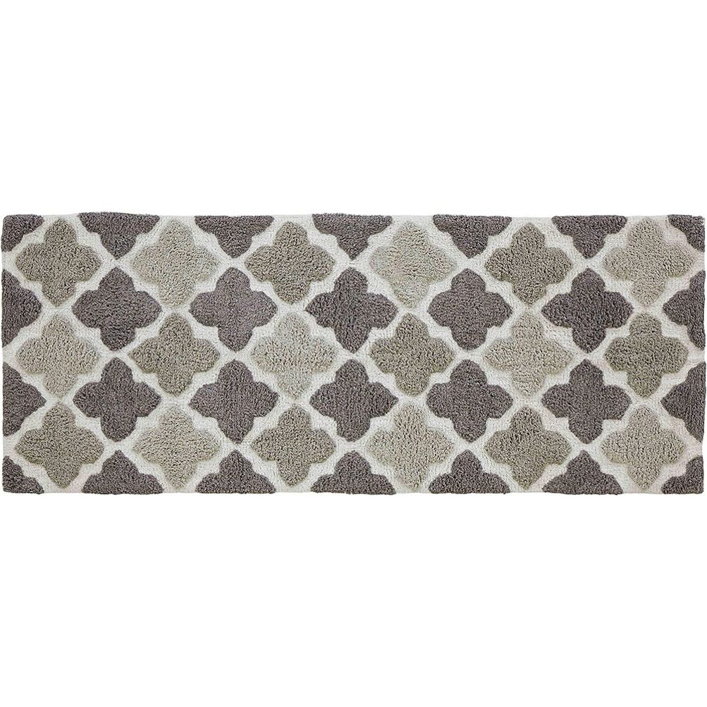 Chesapeake Alloy Moroccan Tile Cotton Anti Skid 2 Piece Bath Rug Set