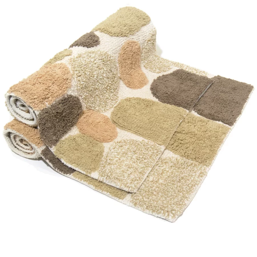 Chesapeake Pebbles Cotton Non Skid Bath Rug   Set Of 2 view 3