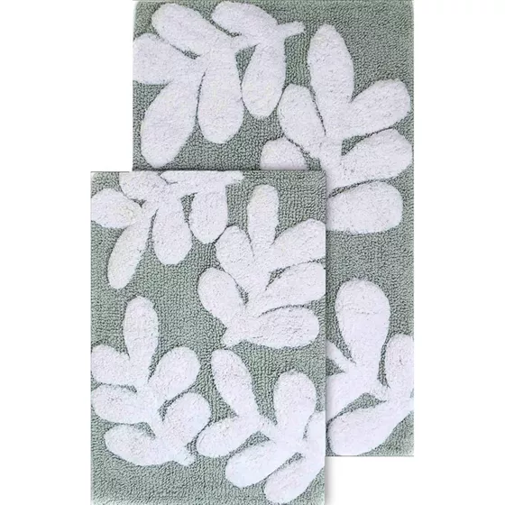 Chesapeake Monte Carlo Cotton Anti Skid 2 Piece Bath Rug Set - primary