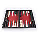 WE Games Luxury Wood Backgammon Set with Leatherette Interior, alternative image