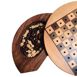 WE Games Round Wooden Travel Chess Set, alternative image