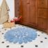 Chesapeake Bursting Flower Cotton Anti Skid 2 Piece Round Bath Rug Set, alternative image