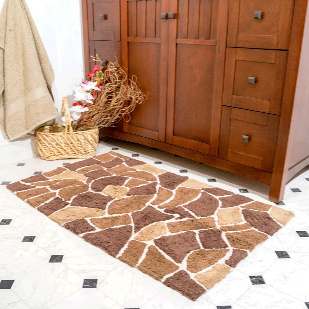 Chesapeake Boulder Cotton Anti Skid 2 Piece Bath Rug Set