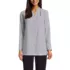 Women's Long Sleeve Vneck Crepe Tunic, Front