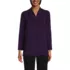 Women's Long Sleeve Vneck Crepe Tunic, Front