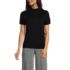 Women's Cotton Modal Half Sleeve Mock Neck Pullover Sweater, Front