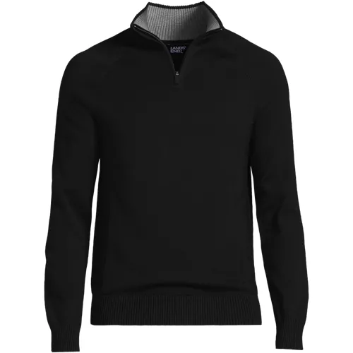 Unisex Cotton Modal Quarter Zip Sweater, Front