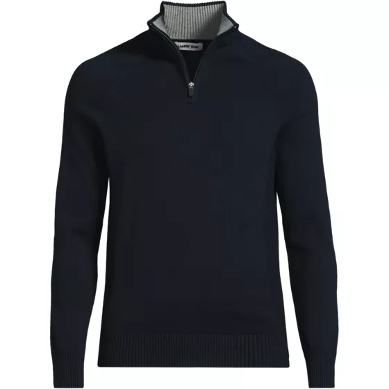 School Uniform Unisex Cotton Modal Quarter Zip Sweater - primary