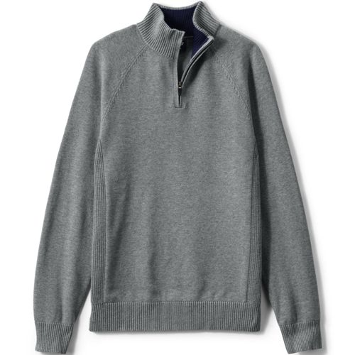 Unisex Cotton Modal Quarter Zip Sweater