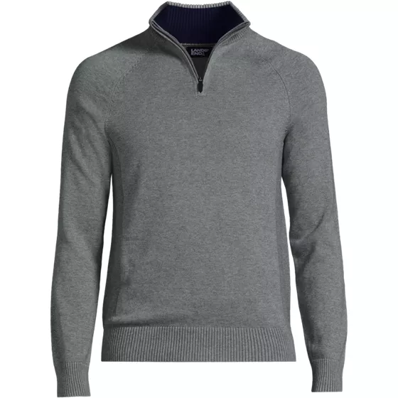 Unisex Cotton Modal Quarter Zip Sweater - primary