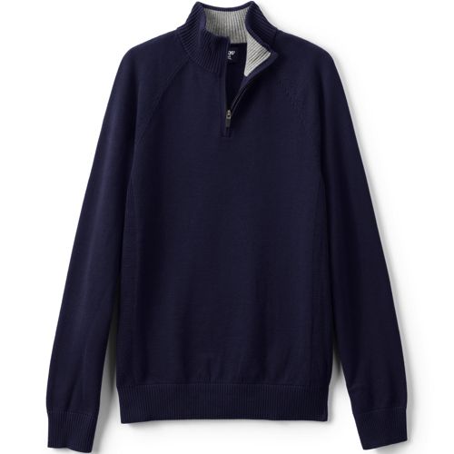 Unisex Cotton Modal Quarter Zip Sweater