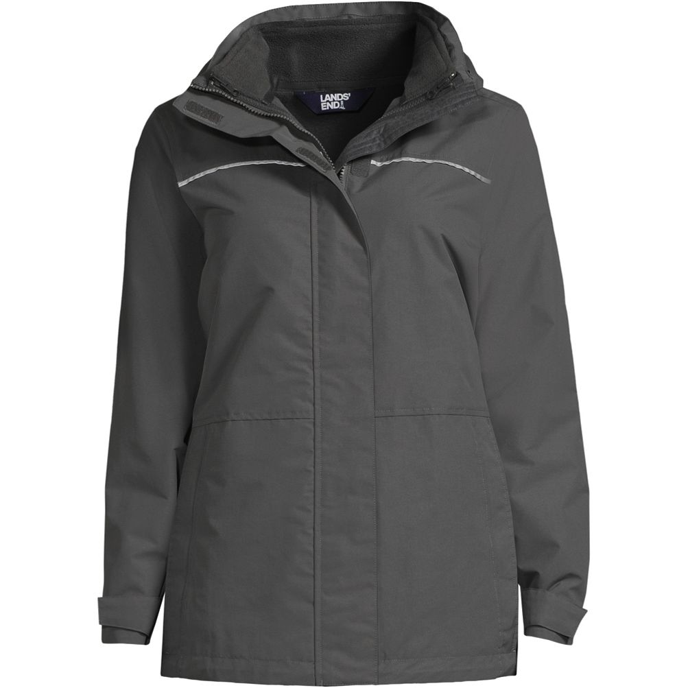 Lands end women's hooded squall clearance jacket