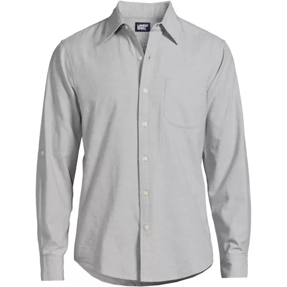 Men's Roll Sleeve Chambray Shirt - primary