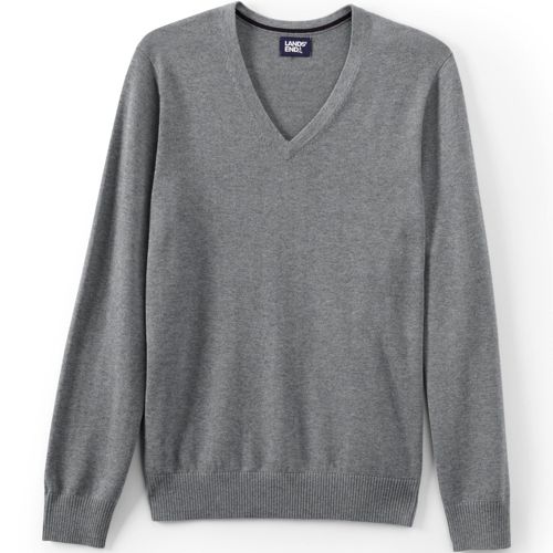 Unisex Cotton Modal V-neck Pullover Sweater