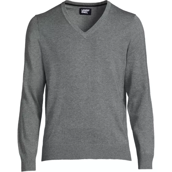 School Uniform Unisex Cotton Modal V-neck Pullover Sweater - primary