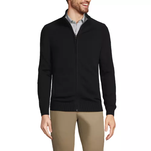 Unisex Cotton Modal Full Zip Sweater Jacket, alternative image