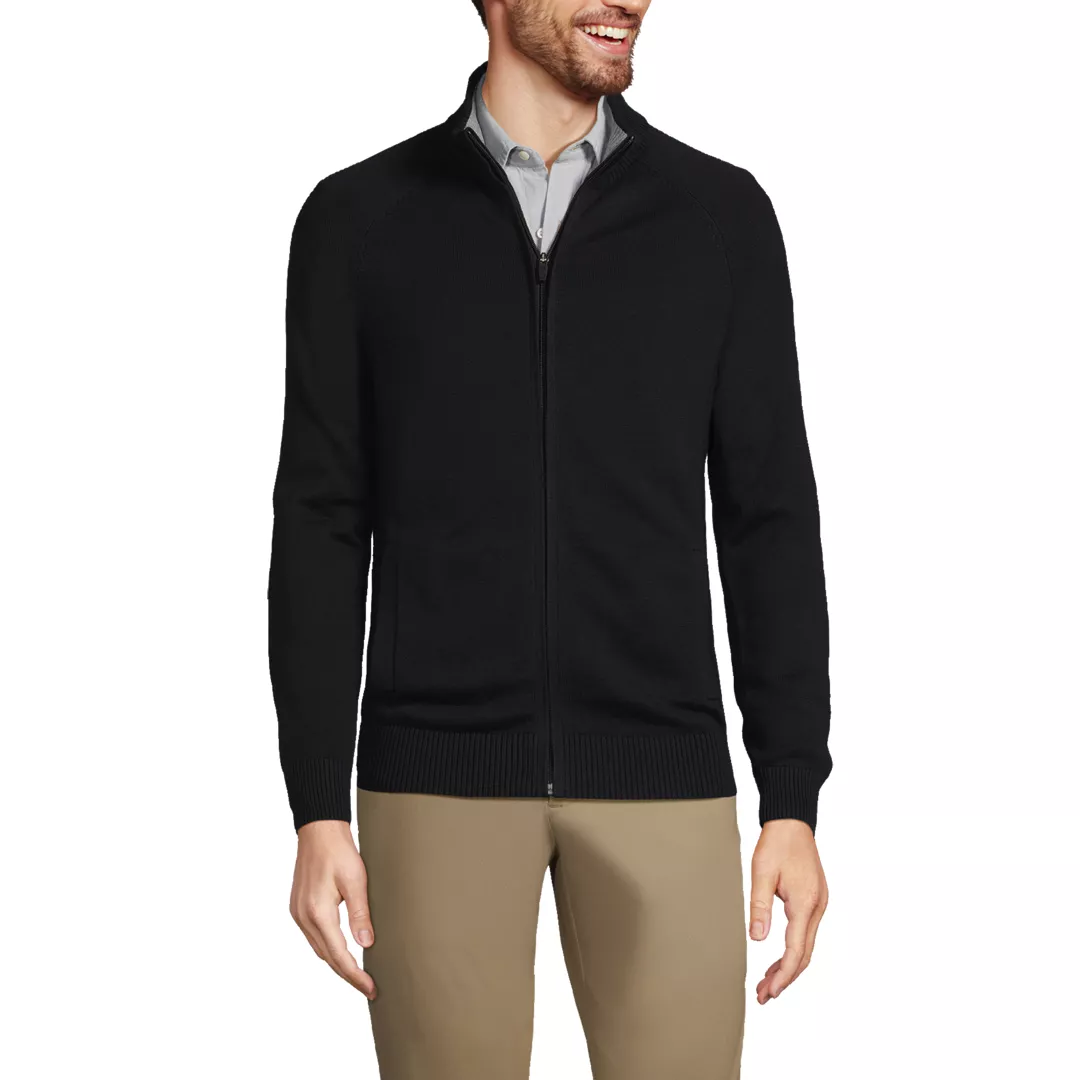 Unisex Cotton Modal Full Zip Sweater Jacket