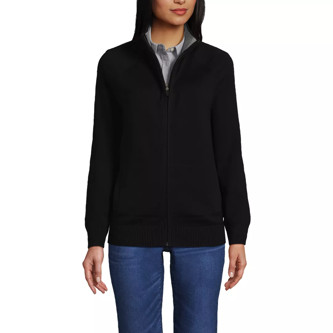 Unisex Cotton Modal Full Zip Sweater Jacket