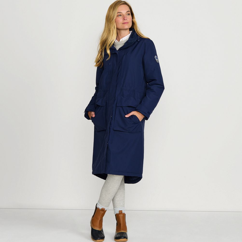 Women s Squall Waterproof Insulated Winter Stadium Maxi Coat Lands End