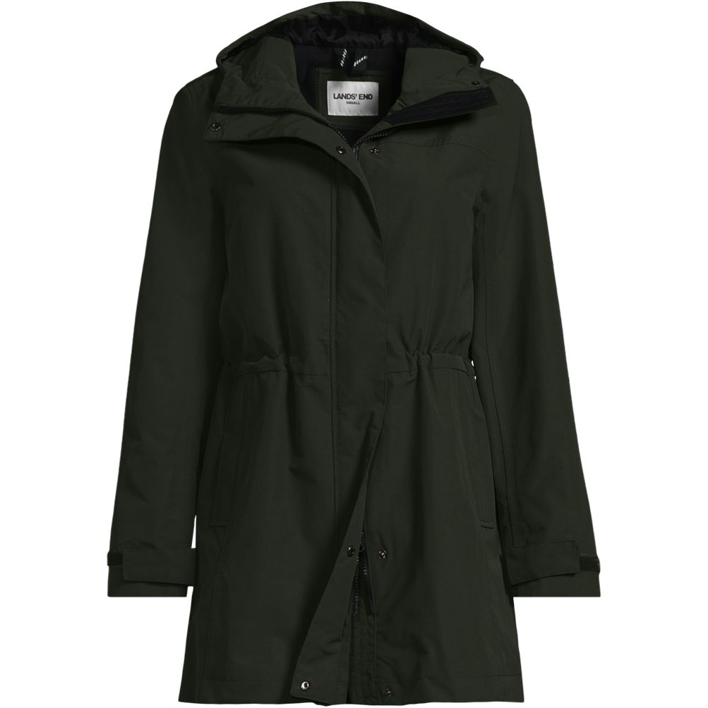 Women's Squall Hooded Waterproof Raincoat Lands' End