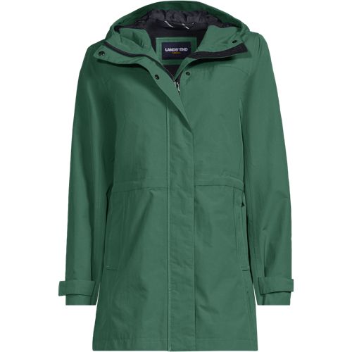 Women's Squall Hooded Waterproof Raincoat, Front